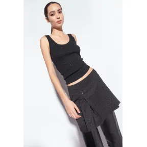 品蔻/Pinko Galleria 全水钻罗纹上衣 101269A0WDZ99