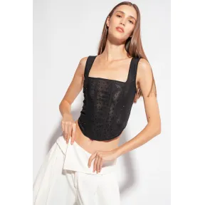 品蔻/Pinko Galleria 全水钻紧身胸衣 101270A0WEZ99