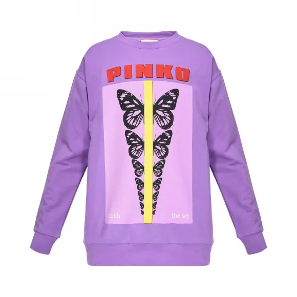 品高/Pinko 蓝莓色 歌剧卫衣 1A11L6Y5SWW16