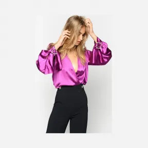 品高/Pinko DIVA弹力缎面紧身衣 1B143JZR64Y98