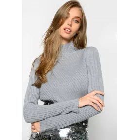 品高/Pinko 灰色 PRECOLOMBIANO罗纹羊毛混纺套头衫 1B144WY5SRI39