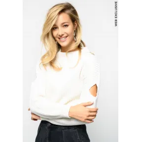 品高/Pinko 白色 SCOZZESE渔夫的肋骨套头衫 1B1467Y5LMZ09