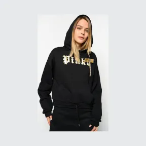 品高/Pinko LIMOUSINE BLACK 绉棉棉质卫衣 1B1481Y54BZ99