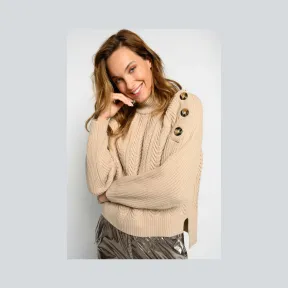 品高/Pinko 米色 印迪混纺混纺套头衫 1B148FY5WTC98