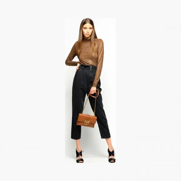 品高/Pinko 全体水钻半高领针织衫 1B14R2-Y6J8L33