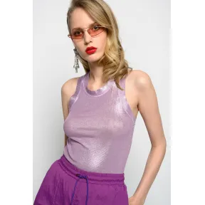 品高/Pinko 淡紫色 VALUTARE坦克上衣 1C101Z7392Y07