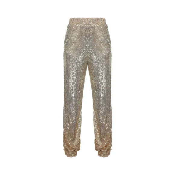 品高/Pinko 明暗变化效果全体亮片慢跑裤 1C10B9-8185HH5