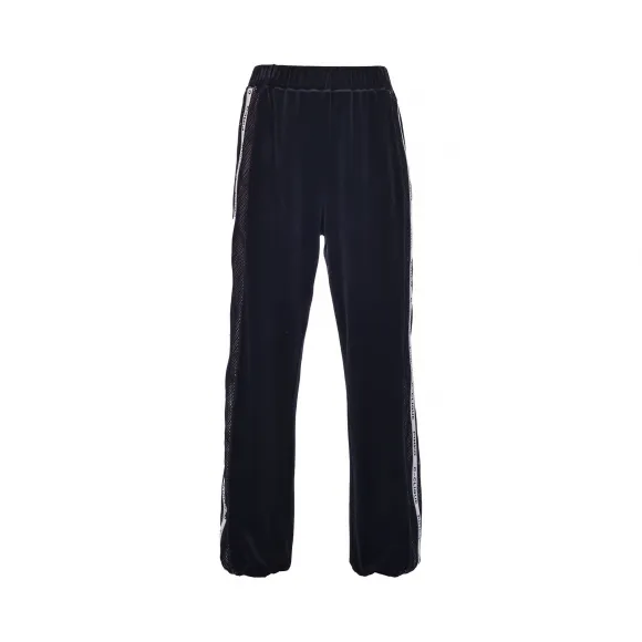 品高/Pinko 雪尼尔绒和网眼慢跑裤 1C10BE-8190Z99