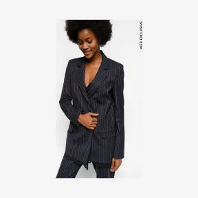 品高/Pinko 蓝色 粉红色 纳赛尔条纹夹克 1G14DG7584EN4