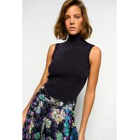 品高/Pinko 金属丝无袖高领针织衫 1G15D5-Y6DAW73