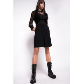 品蔻/Pinko 弹力绉绸百慕大短裤 1G173Z7624Z99