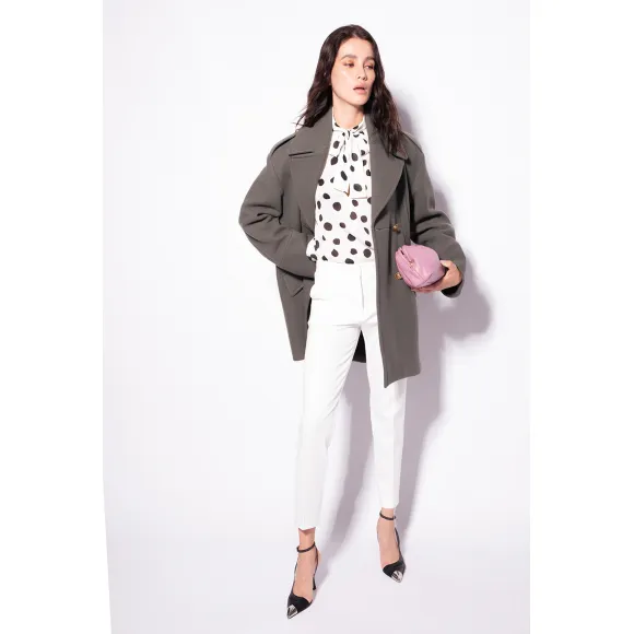 品蔻/Pinko Punto Stoffa 针织吸烟裤 1G17VM1739Z05