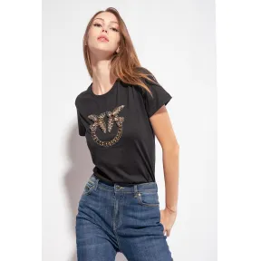 品蔻/Pinko Love Birds 刺绣 T 恤 1G17XAY4LXZ99