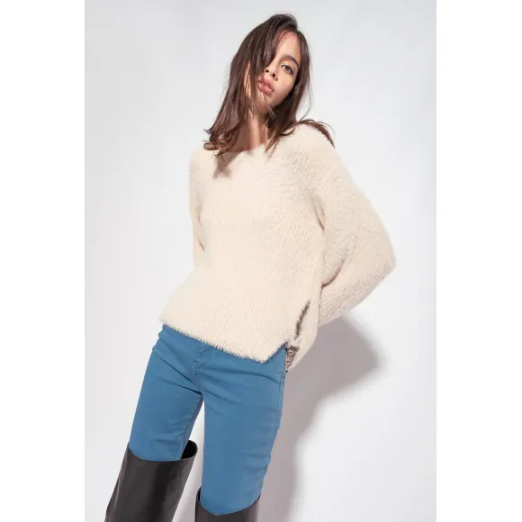 品蔻/Pinko 细罗纹毛绒套衫 1G17Z9A02ZN01