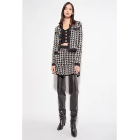 品蔻/Pinko 千鸟格纹迷你半裙 1G180ZA058Z1G