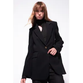 品蔻/Pinko 弹力绉绸单排扣单西 1G183D7624Z99