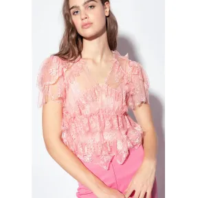 品蔻/Pinko 蕾丝罩衫 1G183UY7T5P02