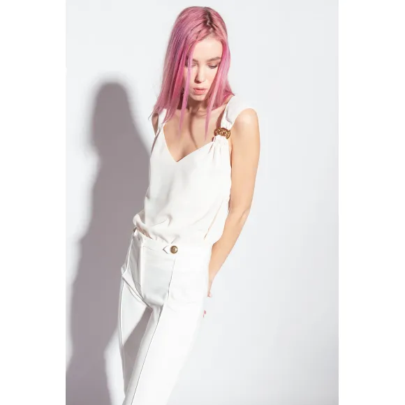 品蔻/Pinko 垂顺绉绸上衣 1G185PV0B0O62