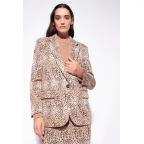 品蔻/Pinko 豹纹单西 1G186WA0APCZ3