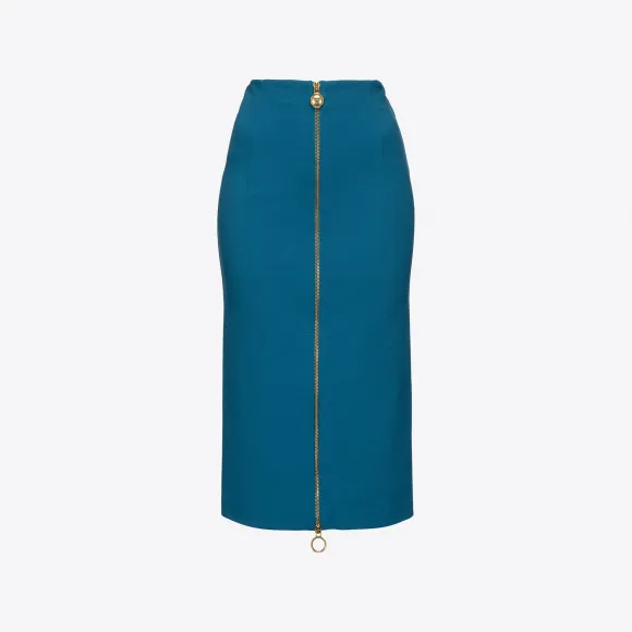 品蔻/Pinko 拉链款中长半裙 1G187A1739G31