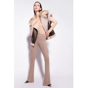 品蔻/Pinko 罗纹针织喇叭裤 1G1888A09NI49