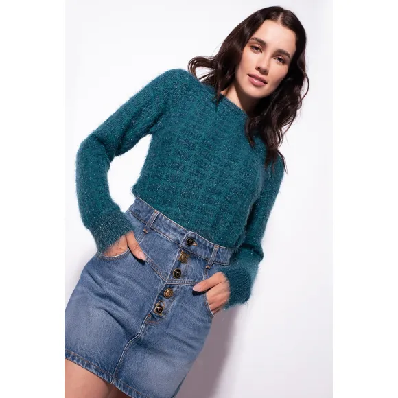 品蔻/Pinko 羊驼毛混纺毛绒套衫 1G18A2A060VA3