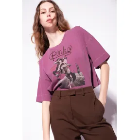品蔻/Pinko Western 短款 T 恤 1G18BLY7WQW50
