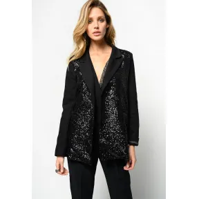 品高/Pinko LIMOUSINE BLACK JANE不弹力牛仔夹克 1J10B2Y5PQZ99