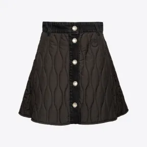 品蔻/Pinko 丹宁绗缝迷你半裙 1J110XA0A2Z99