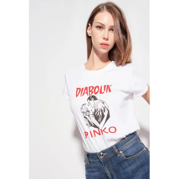 品蔻/Pinko Diabolik T 恤 1L1098Y5SNZ04