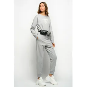 品高/Pinko Love Birds徽标卫衣布慢跑裤 1N12XZ-Y75FI42