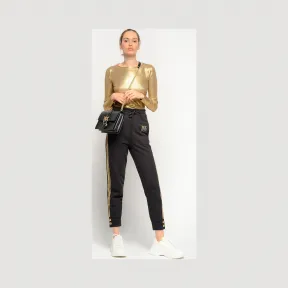 品高/Pinko Monogram绒布慢跑裤 1N12YX-Y6DKZ99