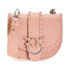 品高/Pinko 粉红色 ROOT LOVE TWIST复古小牛皮肩背包 1P21EAY5GBQ19