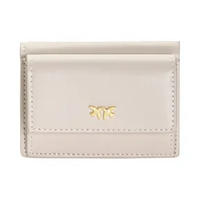 品高/Pinko 米色 钱德勒M真丝小牛皮小牛皮钱包 1P21ELY5FFD08