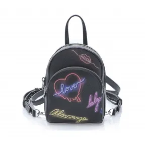 品高/Pinko BLACK/玫红色/BLUE 婴儿鱼子酱皮革霓虹灯背包配肩带 1P21G3Y5L8ZPV