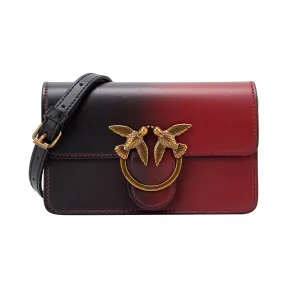 品高/Pinko 女性 黑色/红色 皮革 手提包 1P21GS-Y5UWZRT