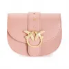 品高/Pinko 粉红色 宝贝圆爱简单丝质小牛皮链子+肩带单肩包 1P21HUY5FFQ19