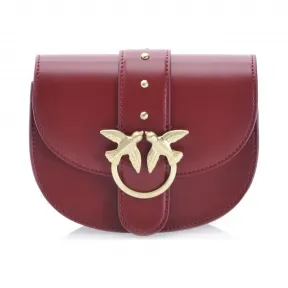 品高/Pinko CYLCIST 红色 宝贝圆爱简单丝质小牛皮链子+肩带单肩包 1P21HUY5FFR40