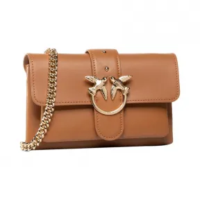 品高/Pinko 女性 啡色 皮革 手提包 1P21QQ-Y5FFL11