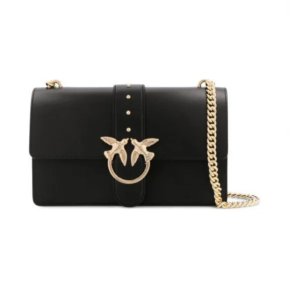 品高/Pinko 女性 黑色 皮革 手提包 1P21R3-Y5FFZ99