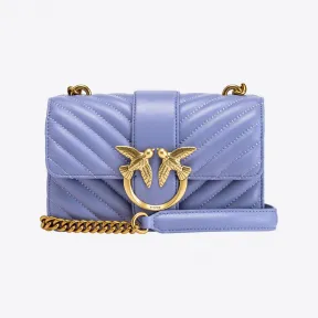 品蔻/Pinko Mini Love Bag Icon 人字斜纹手袋 1P22UJA03ZY79Q