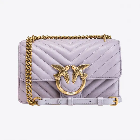 品蔻/Pinko Mini Love Bag Icon 人字斜纹手袋 1P22ULA03ZI41Q