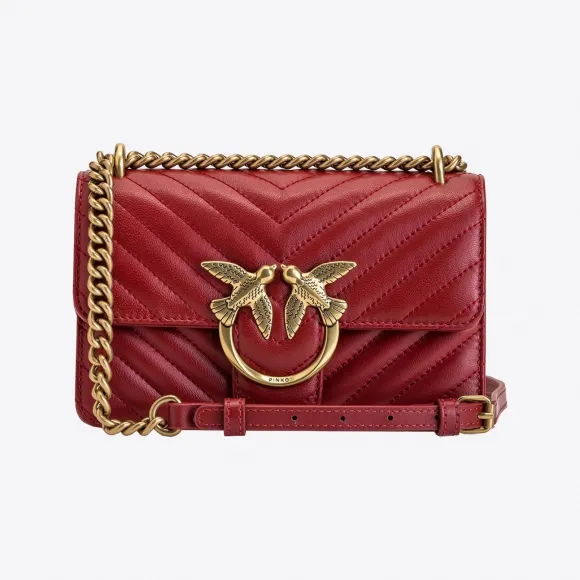 品蔻/Pinko Mini Love Bag Icon 人字斜纹手袋 1P22ULA03ZR72Q