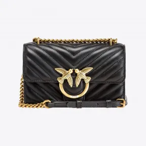 品蔻/Pinko Mini Love Bag Icon 人字斜纹手袋 1P22ULA03ZZ99Q