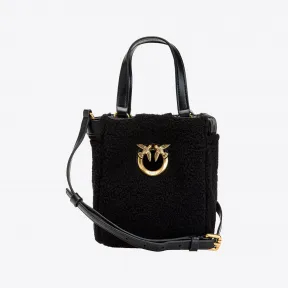 品蔻/Pinko Mini Borsa Shopper Everyday 人造皮草手袋 1P22X1A05JZ99Q