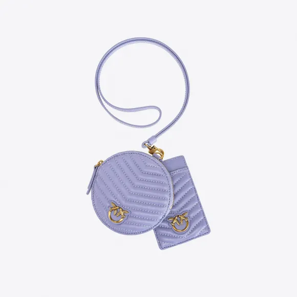品蔻/Pinko Necklace Mini Love Bag 人字斜纹手袋 1P22XSA03ZY79Q