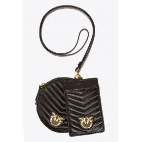 品蔻/Pinko Necklace Mini Love Bag 人字斜纹手袋 1P22XSA03ZZ99Q