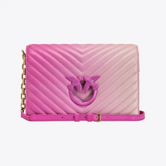 品蔻/Pinko Classic Love Bag Click Shaded 人字斜纹手袋 1P22Y4A06RP01B