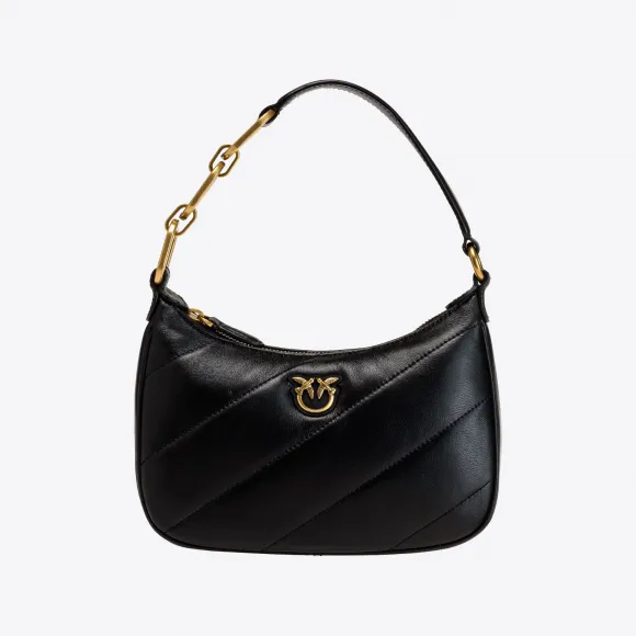 品蔻/Pinko Mini Love Bag Half Moon Maxi Quilt 手袋 1P22YQA0AFZ99Q