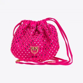 品蔻/Pinko 全水钻缎布迷你包 1P22Z5A074O28